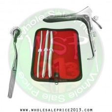  Hegar uterine dilator 3 pieces set, 7-8, 11-12, 13-14, pinwheel, grave large